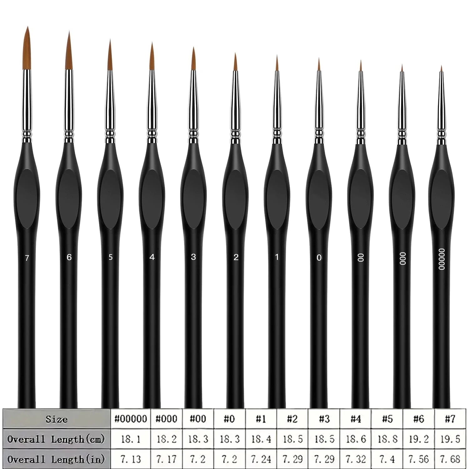 Professional Detail Brushes (Set Of 11)