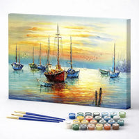 Sailboats at Sunset