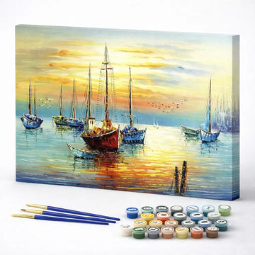 Sailboats at Sunset