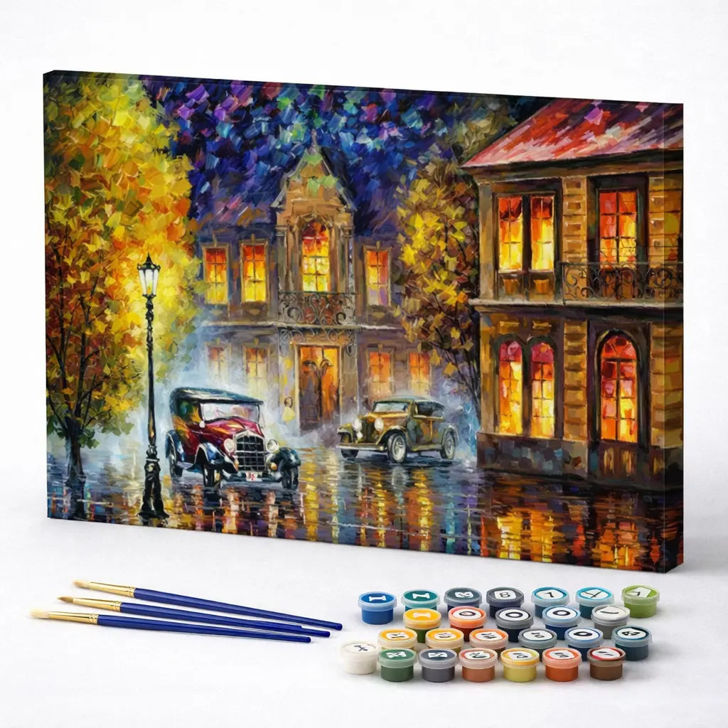 Vintage Rainy Street