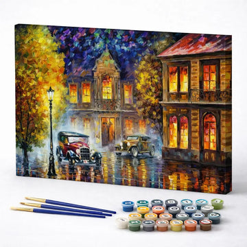 Vintage Rainy Street
