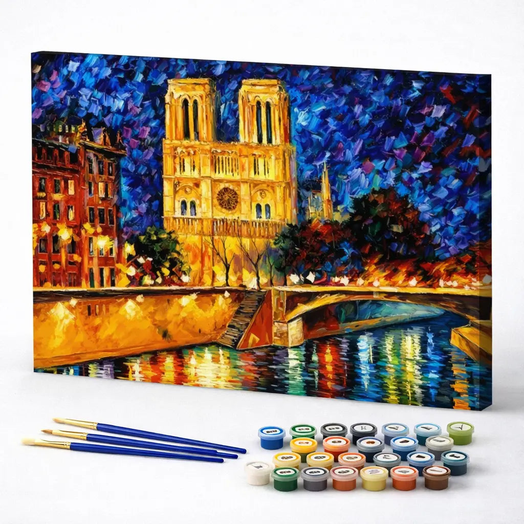 Notre Dame Blue Night