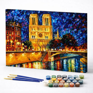 Notre Dame Blue Night