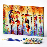 Abstract Umbrella Walk