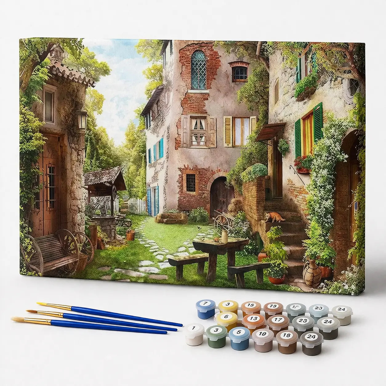 Rustic Village Courtyard
