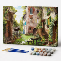 Rustic Village Courtyard