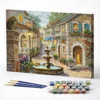 Charming Village Fountain