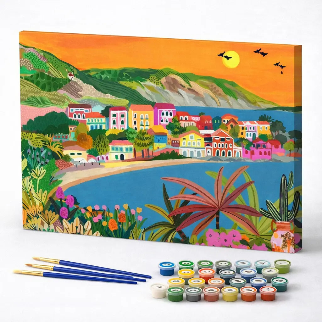 Colorful Coastal Village
