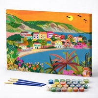 Colorful Coastal Village