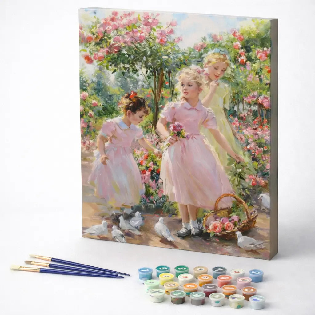 Children in the Rose Garden