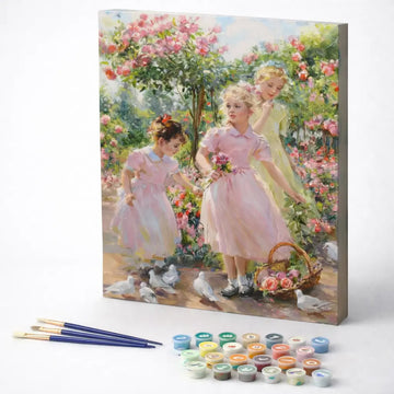 Children in the Rose Garden