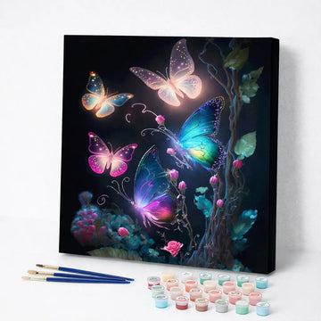 Luminous Butterfly Garden