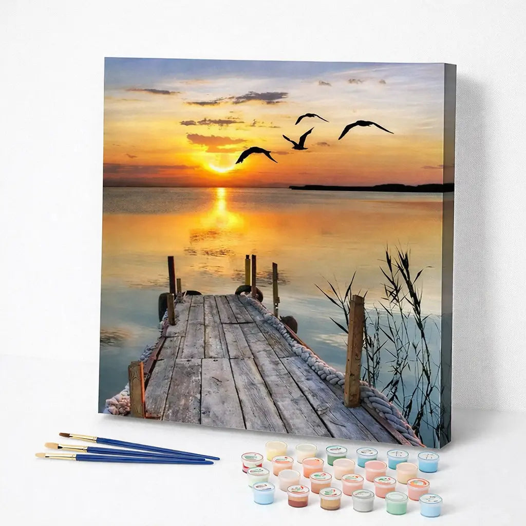 Golden Dock Sunset
