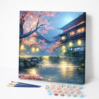 Moonlit Sakura Retreat