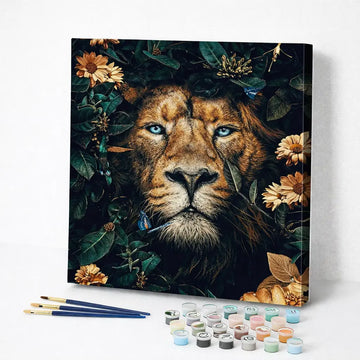 Lion in the Dark Garden