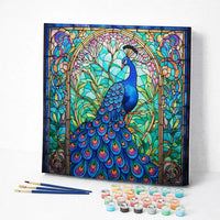 Stained Glass Peacock