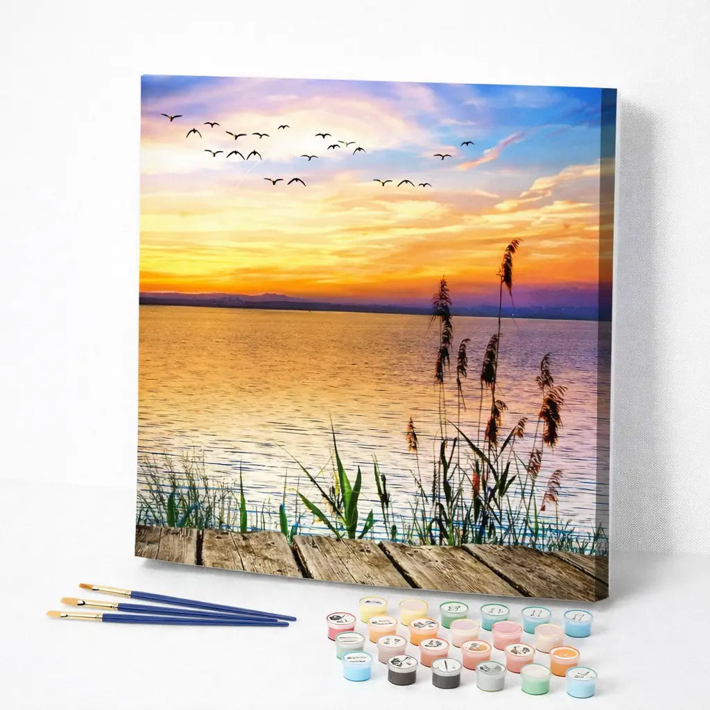 Golden Lake Sunset