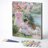 Girls by the Riverbank