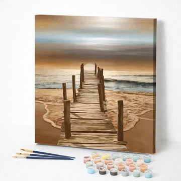 Weathered Pier by the Sea