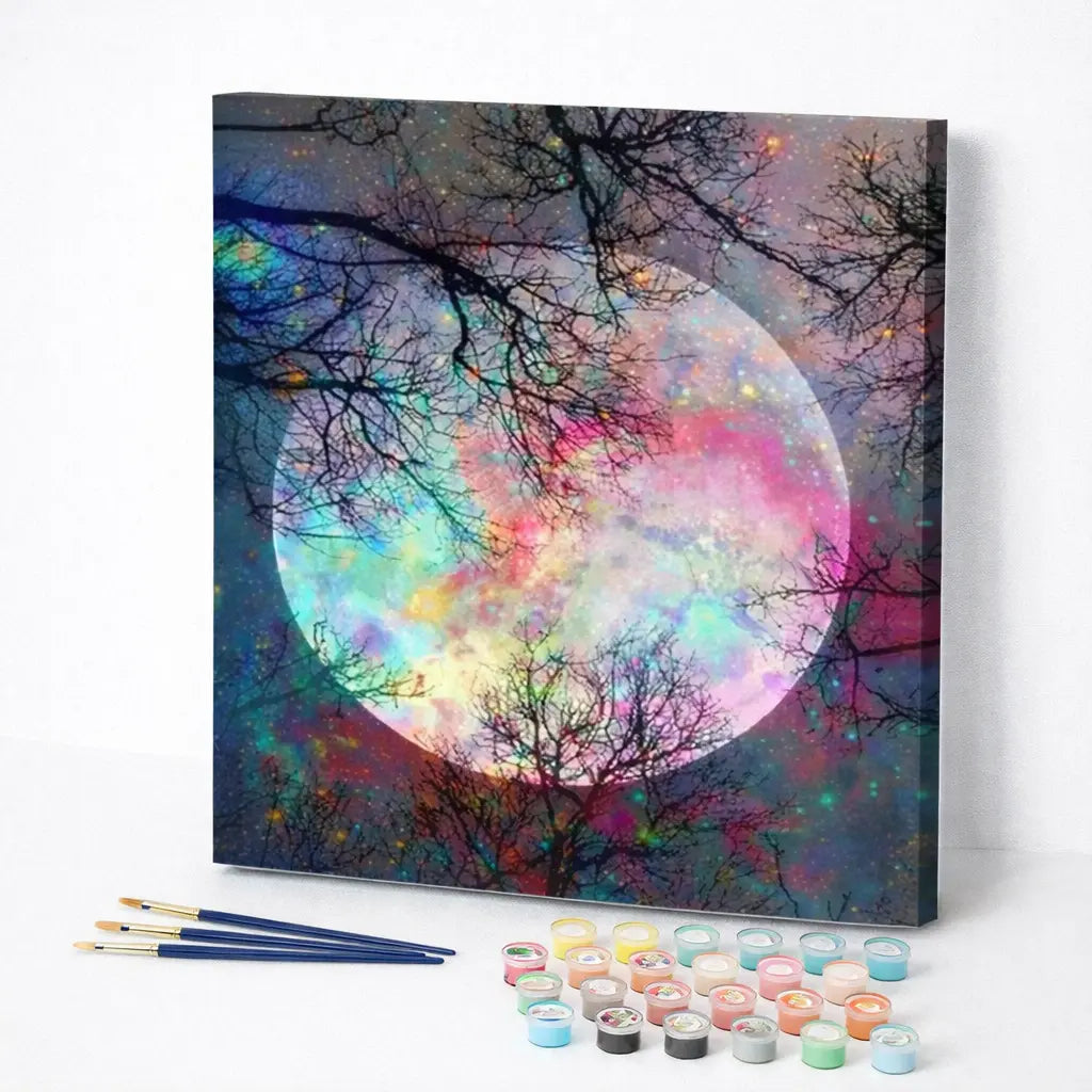 Celestial Moonlit Forest