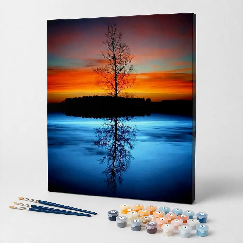 Twilight Tree Reflection