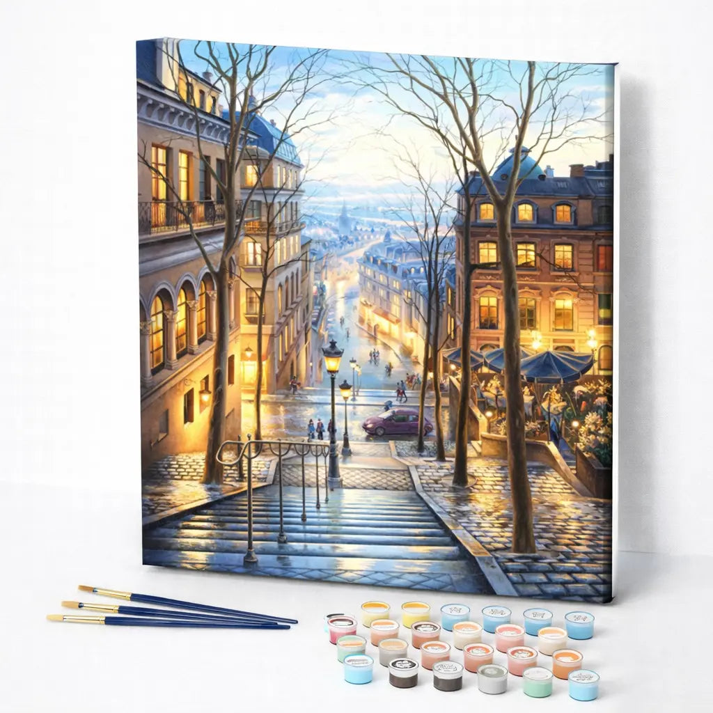 Montmartre Evening Steps
