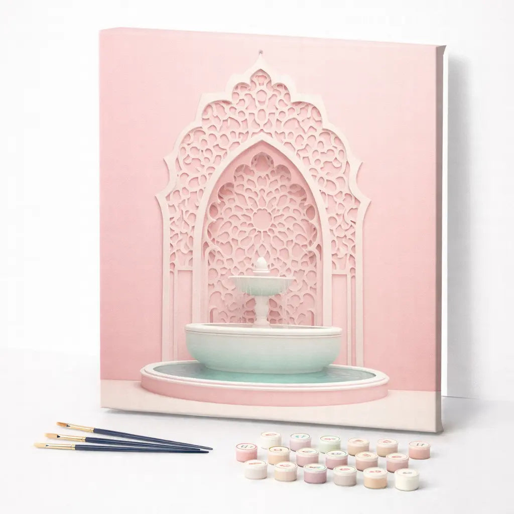 Soft Pink Garden Fountain