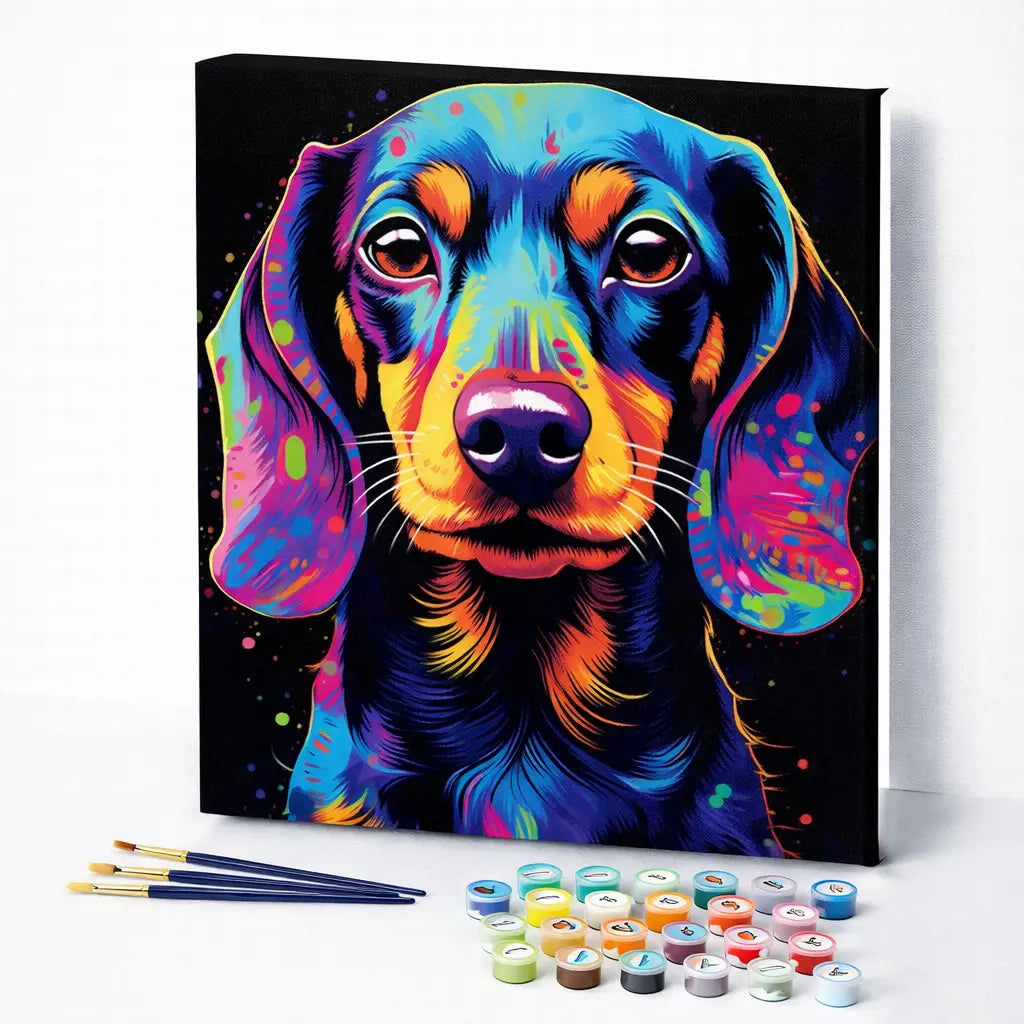 Colorful Dachshund Portrait