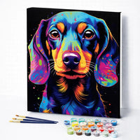 Colorful Dachshund Portrait