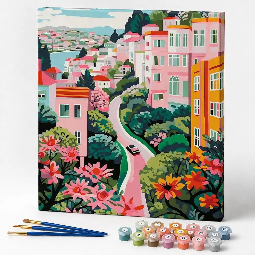 Colorful Hillside City