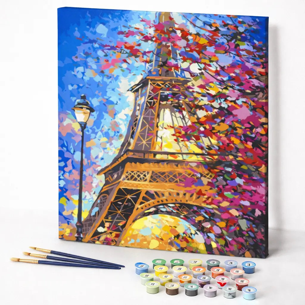 Eiffel Tower in Autumn Colors