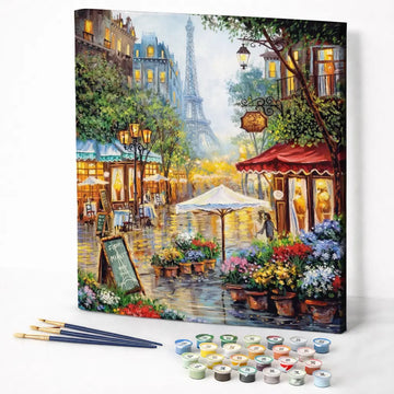 Paris Flower Market Rain