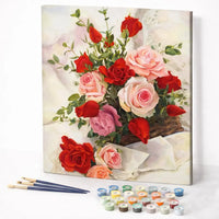 Red and Pink Rose Basket