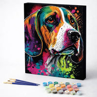Colorful Beagle Portrait