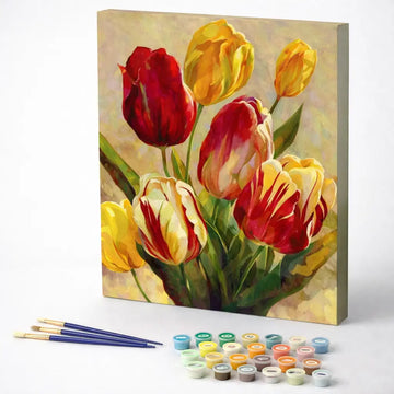 Red and Yellow Tulips