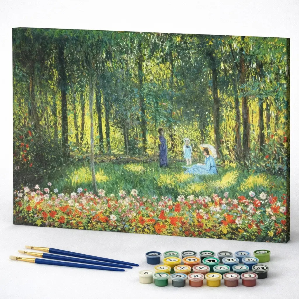 The Artist's Family in the Garden, Claude Monet