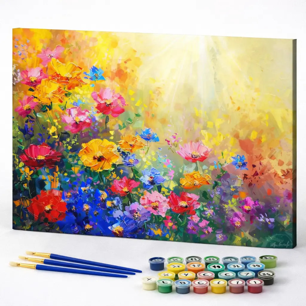 Sunlit Wildflower Garden