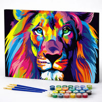 Rainbow Lion Portrait