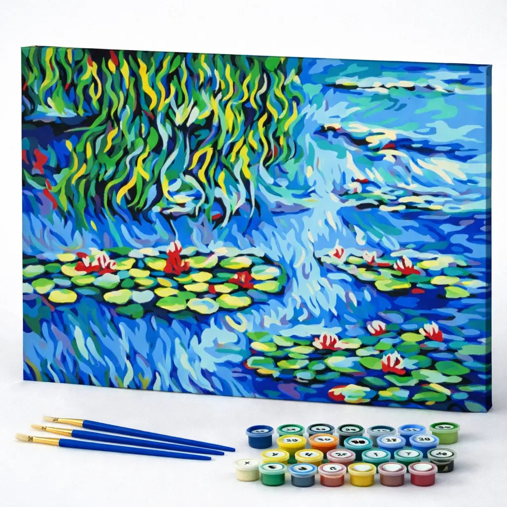 Monet Inspired Water Lily Pond