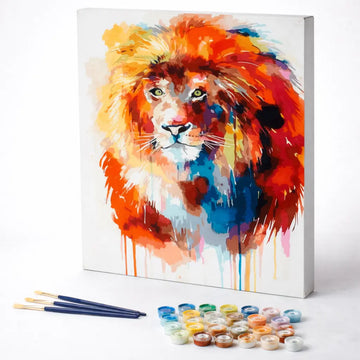 Vibrant Lion Portrait