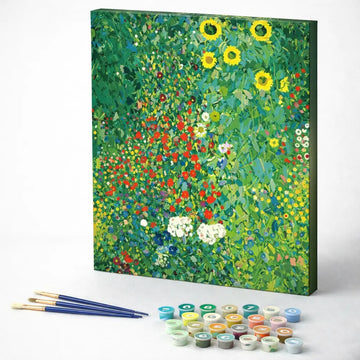 Farm Garden with Sunflowers, Gustav Klimt