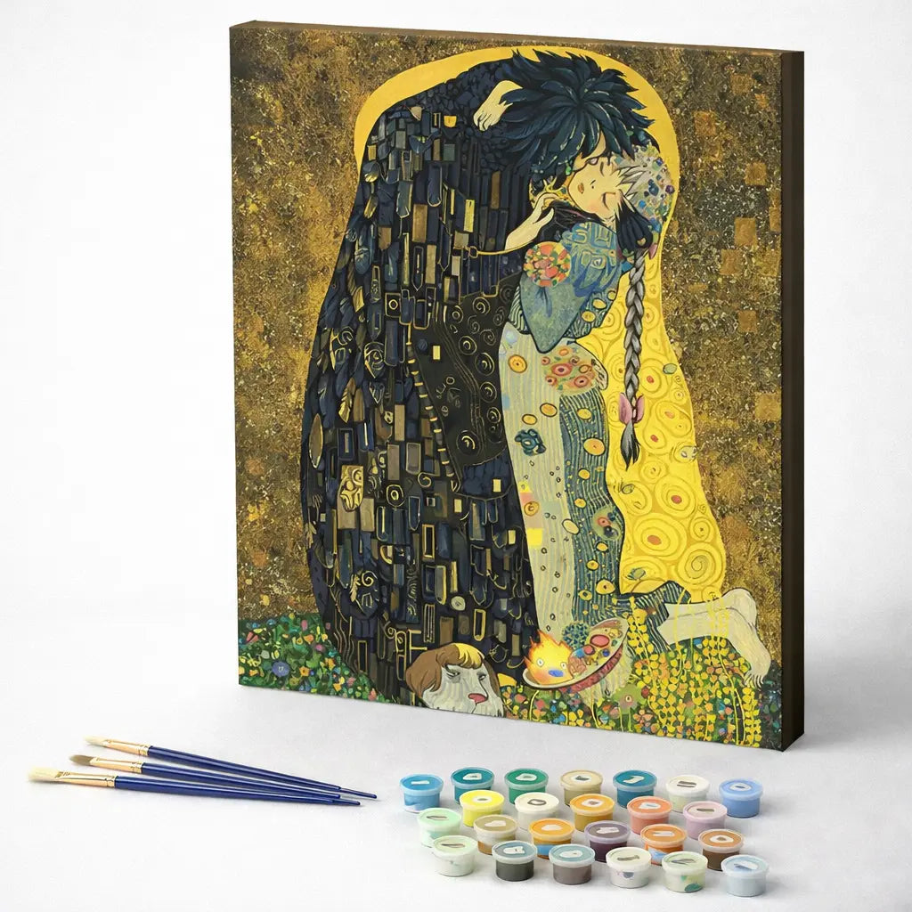 Gustav Klimt Inspired The Kiss